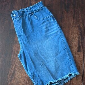 HUE Blue Casual Denim Shorts